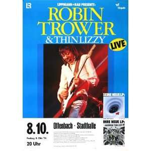 Robin Trower   Long Misty Days 1976   CONCERT   POSTER from GERMANY