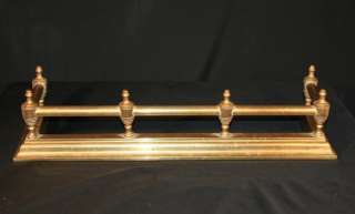   Federal Style Brass Urn Finial Fireplace Mantle Fender surround  