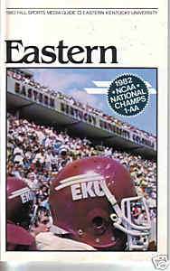 1983 Eastern Kentucky University Football Media Guide  