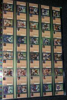 1989 ACTION PACKED 30 CARD UNCUT SHEET FRONT/BACK SIMMS  