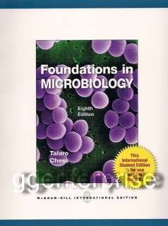 Foundations in Microbiology 8E Talaro 8th Edition NEW 9780073375298 