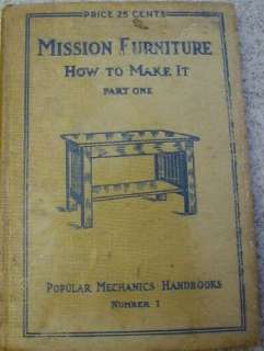 How To Make Mission Furniture plans All 3 Vol. & more  