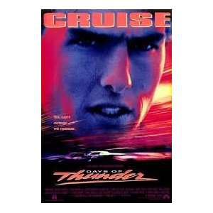 TOM CRUISE Mint Sealed DAYS OF THUNDER Poster YOU CANT OUTRUN THE 