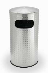 15 Gallon Texture Stainless Steel Trash Can Garbage Can  
