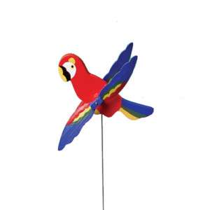 Parrot Windmill bird home garden gift novelty plant  