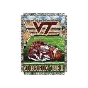 Virginia Tech Hokies Home Field Advantage Series Tapestry Blanket 48 x 