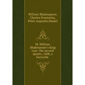  M. William Shakespeares King Lear the second quarto 
