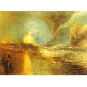  Rockets and Blue Lights by Joseph Mallord William Turner 