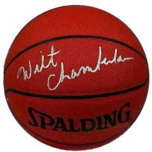 Wilt Chamberlain Autographed Basketball