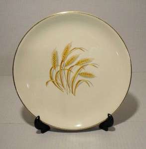 HOMER LAUGHLIN 9 Dinner Plate Golden Wheat Pattern Dish 22K Gold Trim