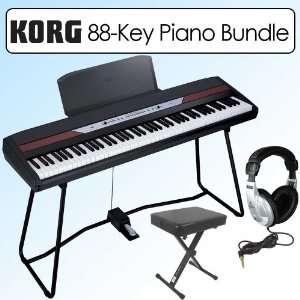  Korg SP250 Portable 88 Key Digital Piano With Keyboard 