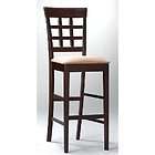 High 30 Bar stools padded coasters w backing chair style SET 