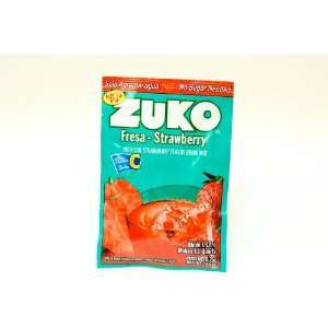 Zuko Strawberry Flavor Powder Mix Drink 0.9 oz (1 Liter)  