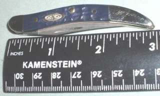   610096 SS USA Navy Blue Bone Small Texas Toothpick Knife [NIB]  