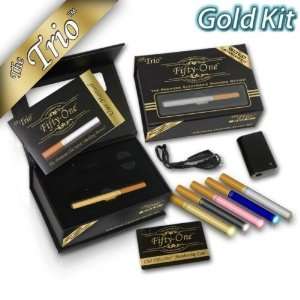  Smoke 51 TrioTM Electronic Cigarette   Gold Starter Kit 
