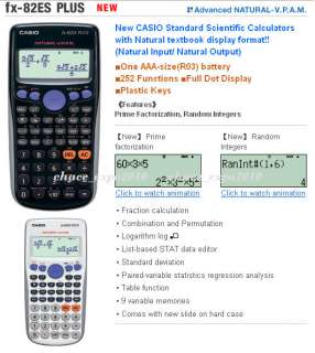 NEW Casio FX 82ES Scientific Calculator FX 82ES Plus  