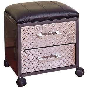   : Monster Bedroom Collection Two Drawer Mobile Bench: Home & Kitchen