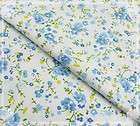 YARD HYDRANGEAS Flower FABRIC COTTON Lt Blue Quilting Flowers 