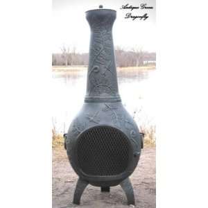  ALCH014AGGKNG Gas Powered Dragonfly Chiminea Outdoor Fireplace 