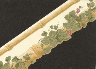 45 Feet DIE CUT BAMBOO WITH IVY Wallpaper bordeR Wall  