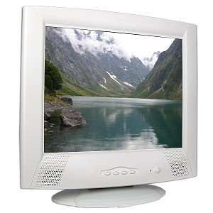    17 TFT LCD Flat Panel Monitor w/Speakers (Beige) Electronics
