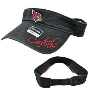   Rbk Arizona Cardinals Black Red Football Womens Ladies Hat Visor