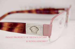 Brand New VERSACE Eyeglasses Frames 1175B 1260 PINK 100% Authentic 