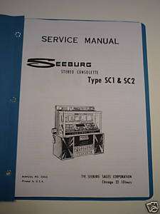 Seeburg SC1, SC2 Wallbox Install, Service, Parts Manual  