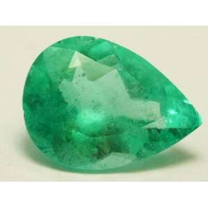   Quality Colombian Emerald Pear 4.39 Cts Loose Gem 
