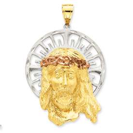   14k Gold Christ Head Face Jesus Pendant 24 grams Medal Charm  