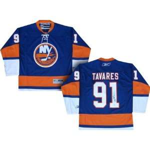  Signed John Tavares New York Islanders Jersey   Blue 