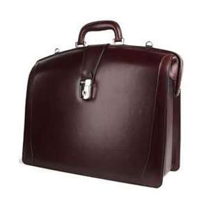  Bosca Old Leather Partners Briefcase With Strap Dark Brown 