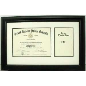  Graduation Diploma Creme & Black Certificate Photo Frame 