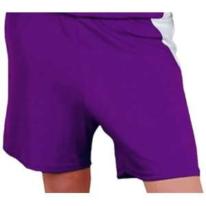  Champro Polyester Dazzle Softball Shorts PURPLE/WHITE A2XL 