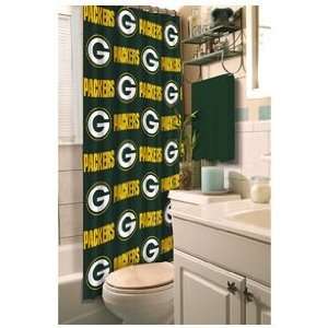  NFL Green Bay Packers Fabric Shower Curtain (72x72 