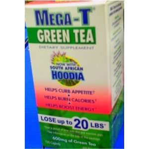 Mega T Green Tea Dietary Supplement with Hoodia (120 Caplets) New 