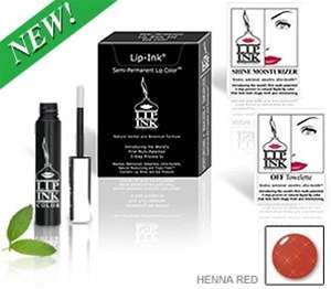 LIP INK® Lipstick Smear proof HENNA RED Trial Kit  
