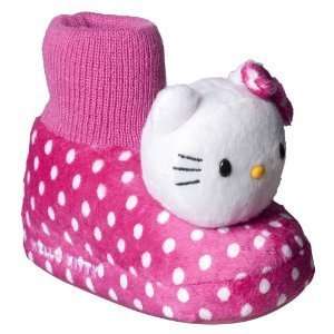  Girl Size 7 8 Hello Kitty Socktop Slippers Shoes, Plush 