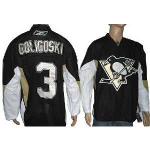 2012 New NHL Pittsburgh Penguins#3 Goligoskz Black Ice Hockey Jerseys 