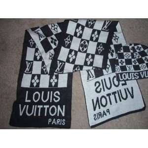 LOUIS VUITTON SCARF AND HAT SET