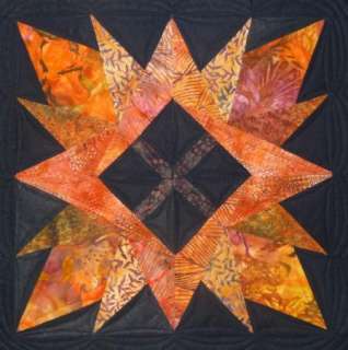   AUTUMN LEAVES Wall Hanging or Table Candle Mat Paper Pieced  