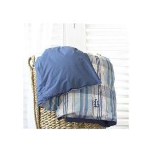 Ralph Lauren Blue Plaid Reversible Down Alternative Comforter Set