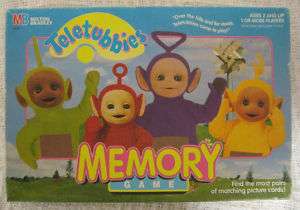 Rare 1998 TELETUBBIES Memory Game Easier Version by MB  