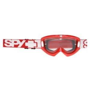 Spy Optic Alloy Red Clear AF Post Goggles