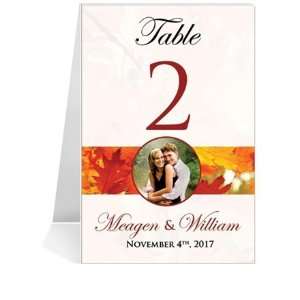  Table Number Cards   Autumn Morning Fresh #1 Thru #34: Office Products