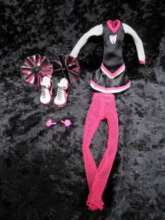   High Draculaura Ghoul Spirit Fearleading 5 pc outfit shoes clothes NEW