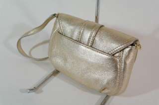 Michael Kors Charlton Demi Pale Gold Leather Wristlet Handbag  