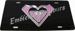 Roxy Pink Front License Plate Tag  