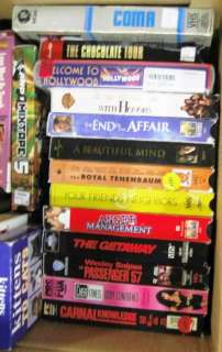 VHS Lot of 17 Drama Movie Video Tapes Comedy Thriller  