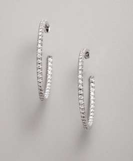Colette Nicolai diamond and white gold Inside Out 1.63tw hoops 